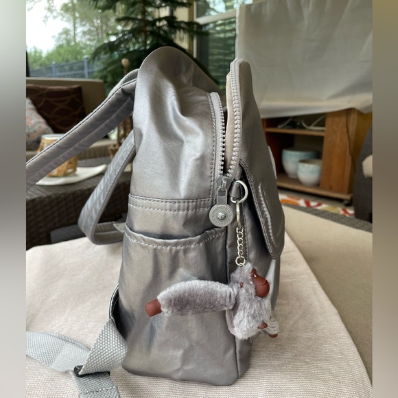 Kipling Silver Backpack - Picture 2 of 13